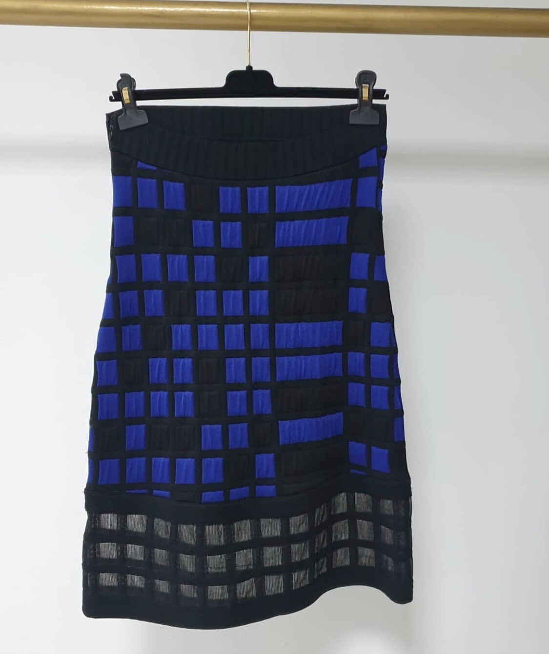 Chanel Multicoloured 2013 Geometric Checkered Cocktail Dress Sz.38