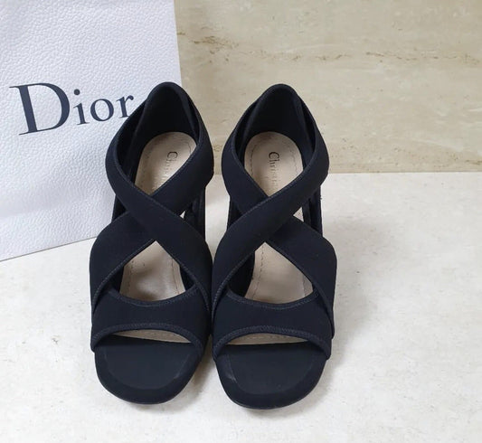 Christian Dior Neoprene Strappy Sandals sz.38