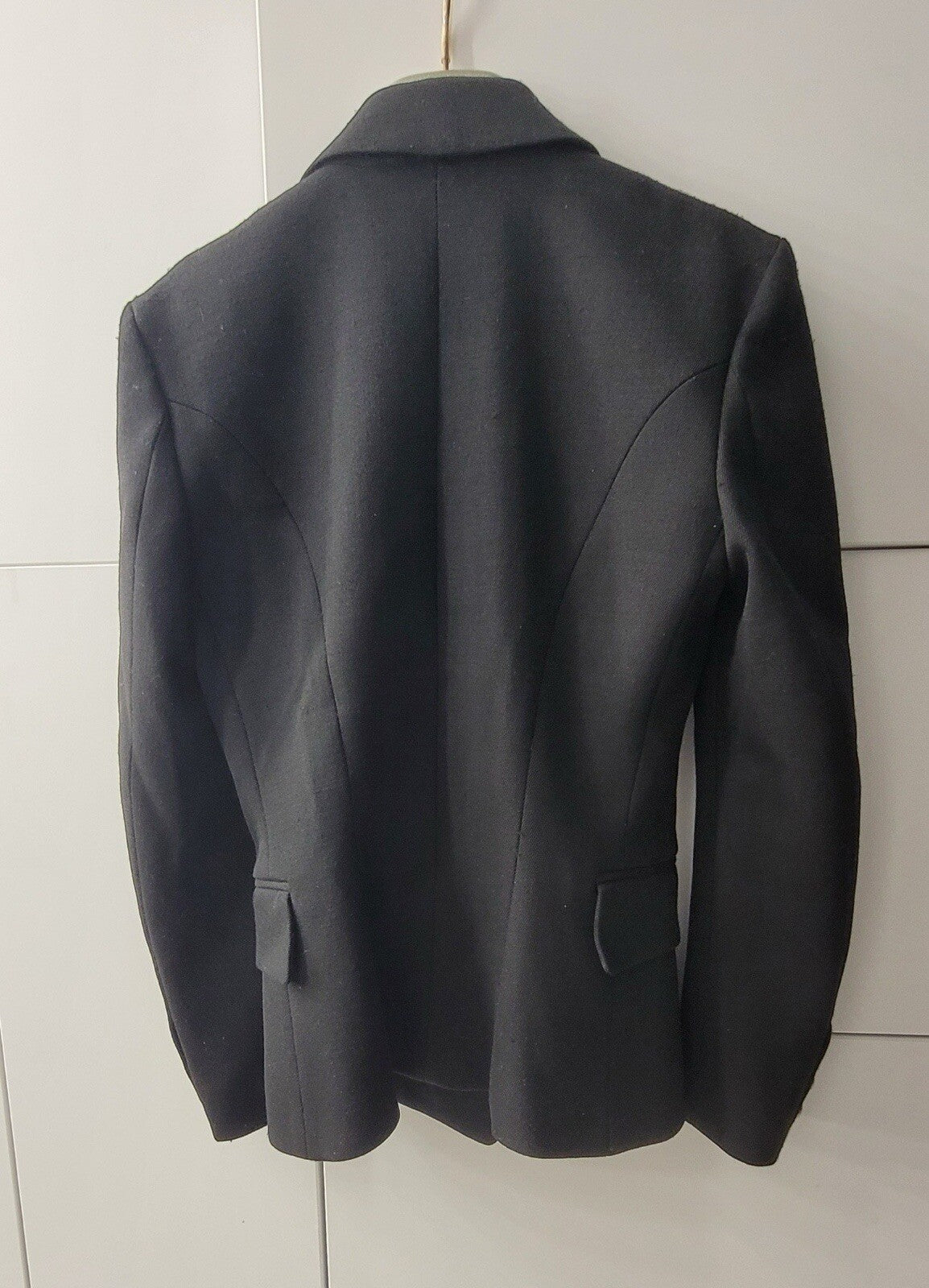 BALMAIN Black Wool one-button wool blazer Sz.38