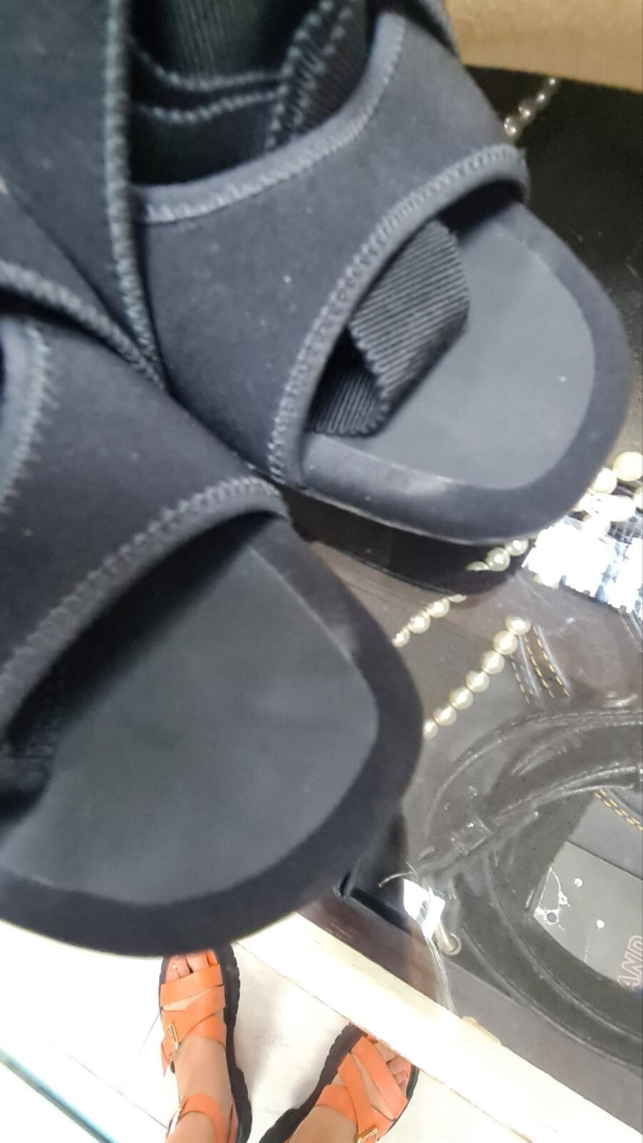 Christian Dior Neoprene Strappy Sandals sz.38