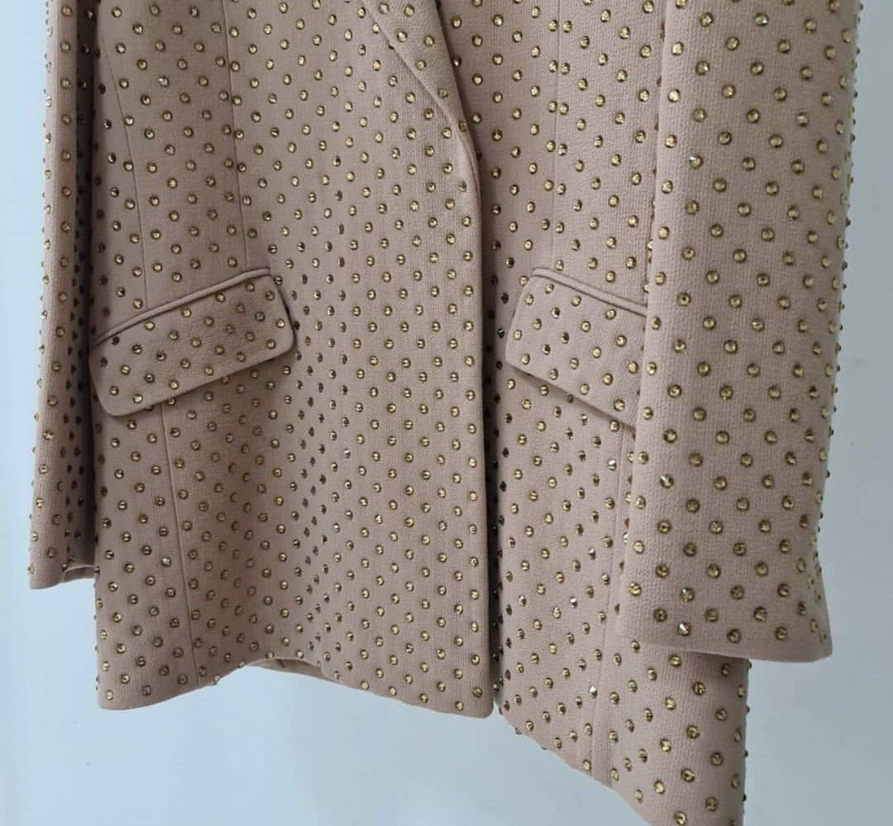 David Koma Crystal Embroidered Oversized Jacket Sz.S