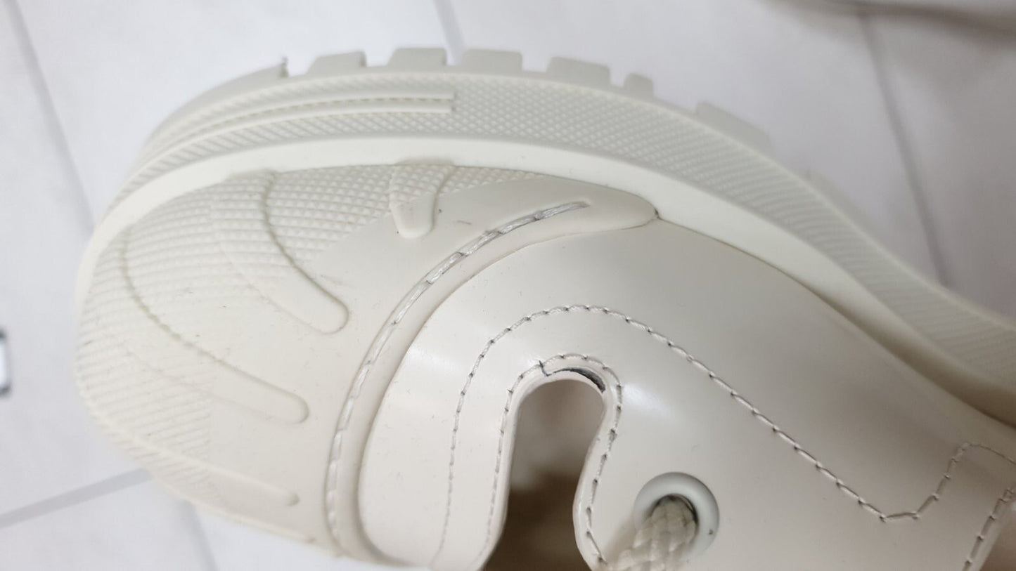 Dior White Iron Leather Tall Boots sz. 38