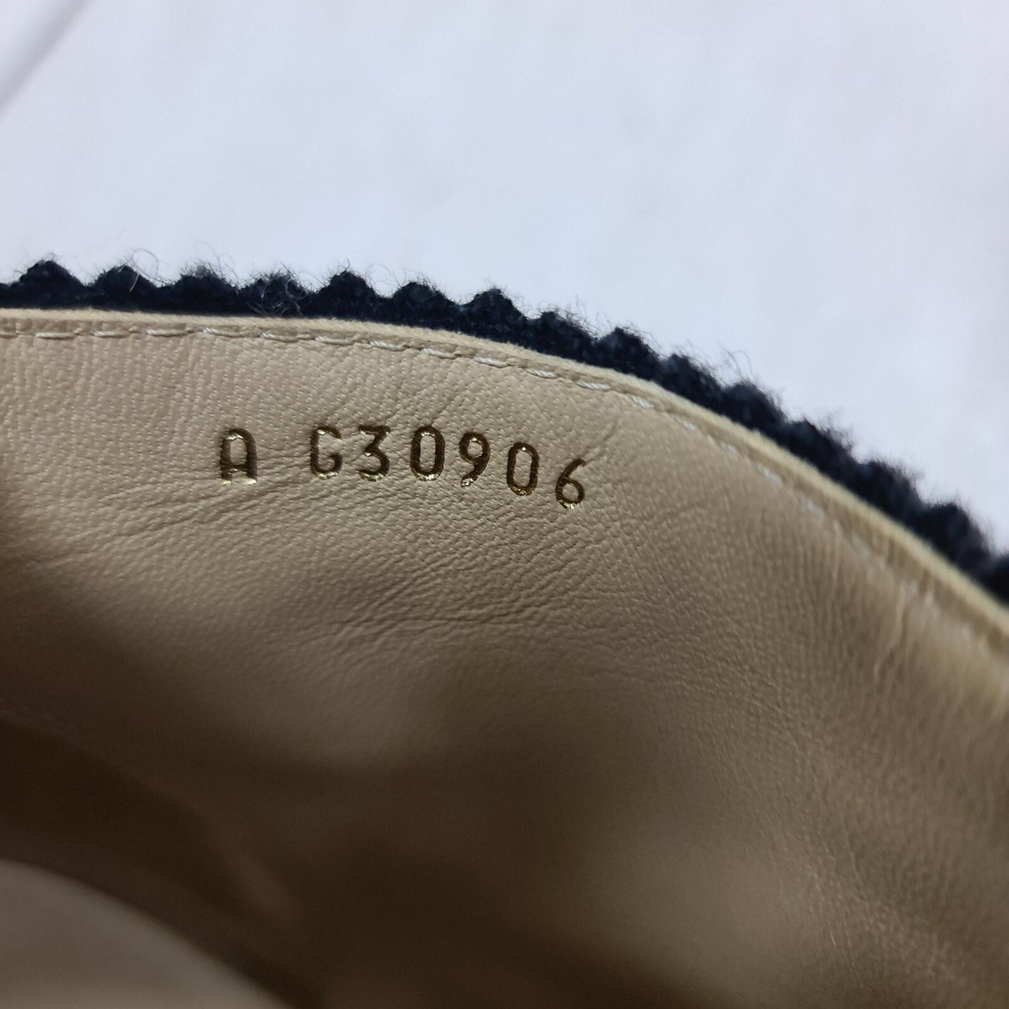 CHANEL Paris-Salzburg Grey Wool Quilted Gold Heeled Ankle Boot   Sz.39.5