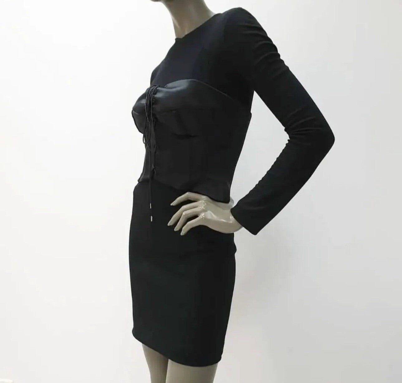 Tom Ford Black Corset Mini Night Out Dress Sz.40