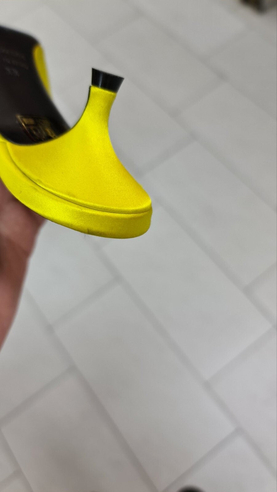 Balenciaga Yellow Textile Mules Sz.38