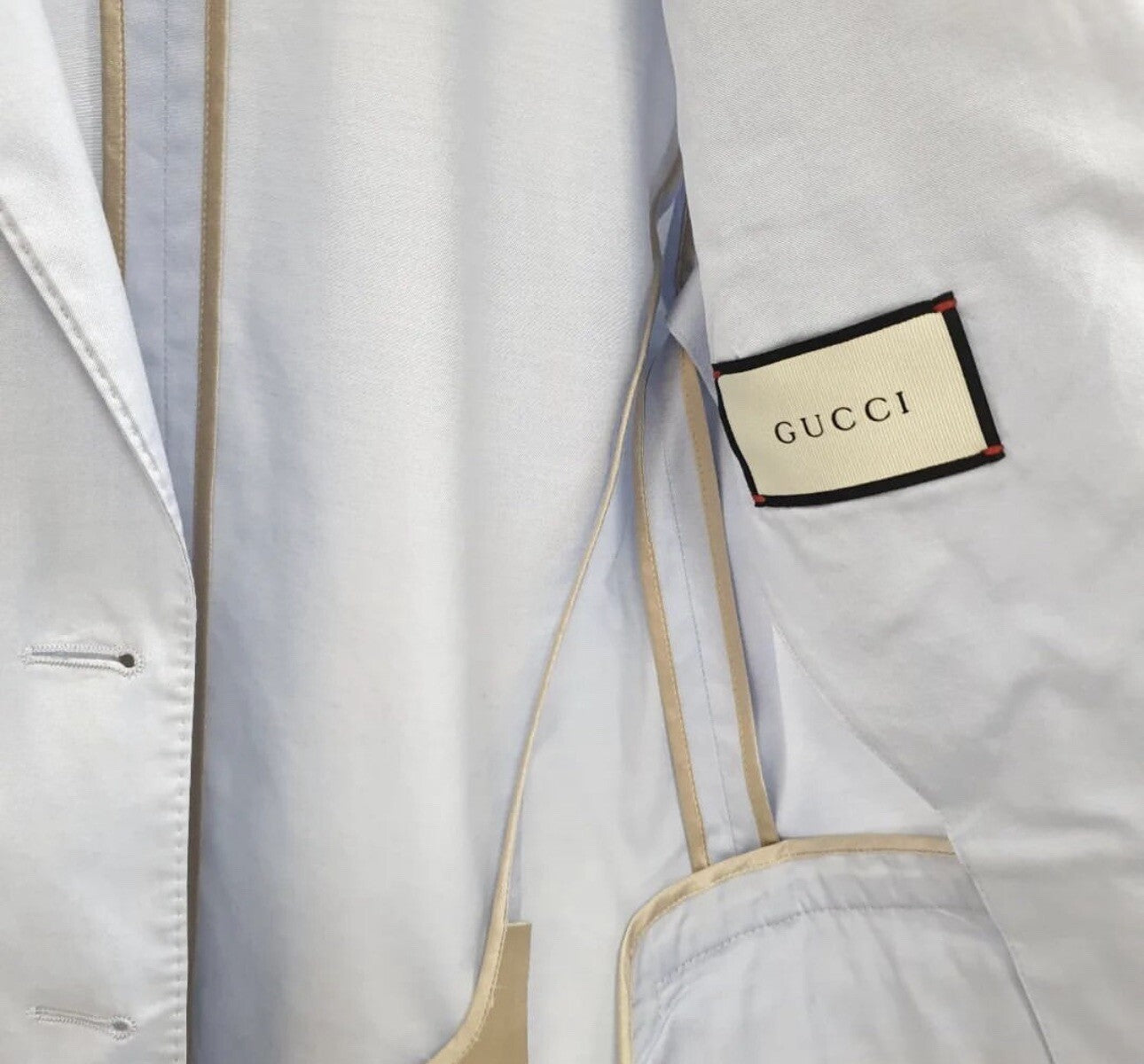 Gucci Light Blue Cotton Jacket Sz.40