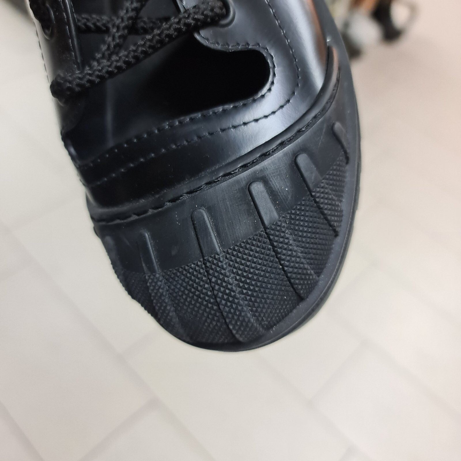 Dior Black Leather Combat Boots sz. 38