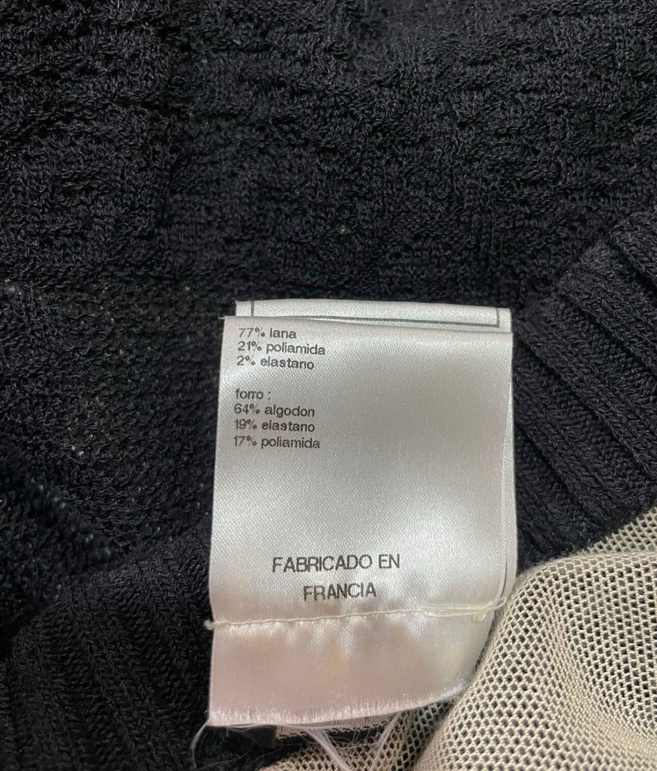 Chanel Black Knit Short Sleeve CC Button Mini Dress Sz.40