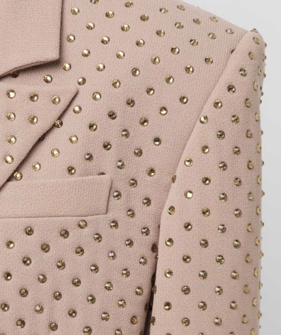 David Koma Crystal Embroidered Oversized Jacket Sz.S