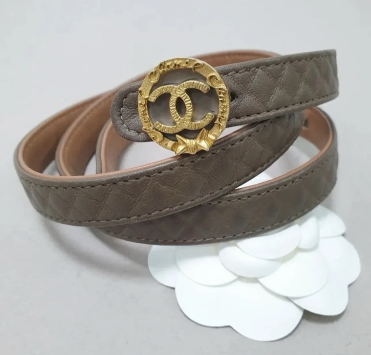 Chanel Blown Leather Lambskin Chain CC Belt