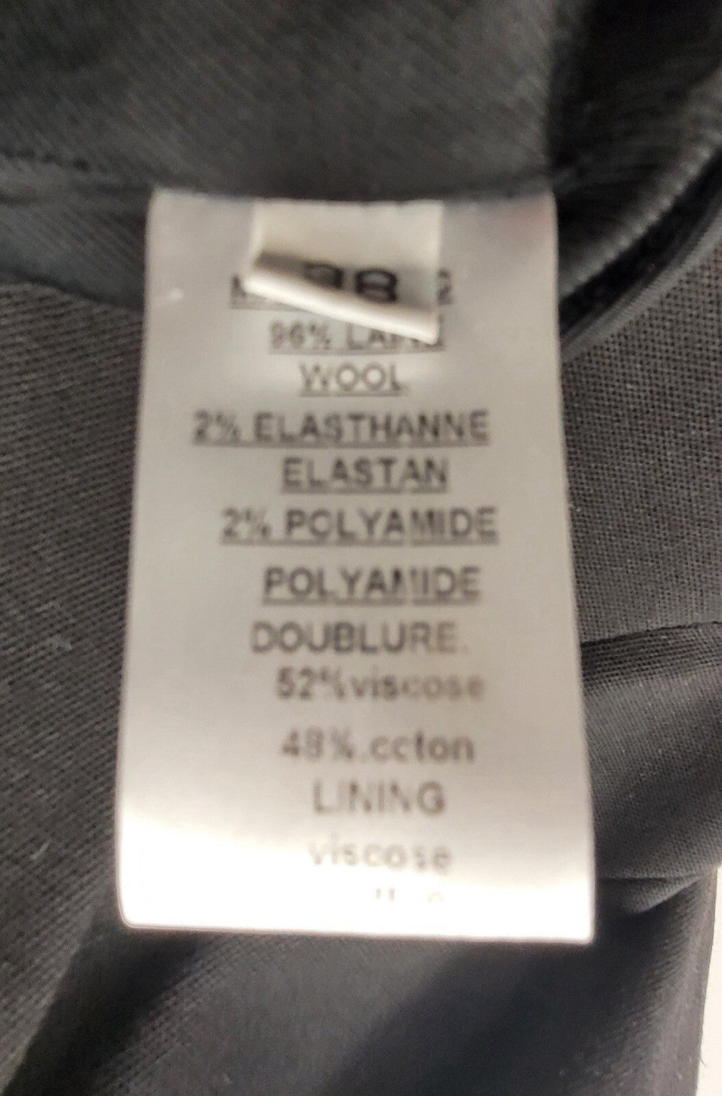 BALMAIN Black Wool one-button wool blazer Sz.38