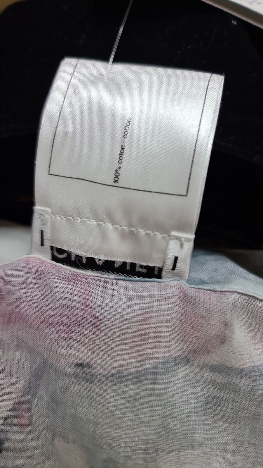 Chanel Multicolor Floral Print Ruffle Cotton Blouse Sz.40