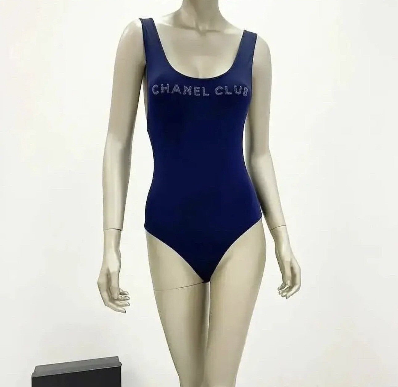 Chanel Club Navy one piece Swimsuit  38