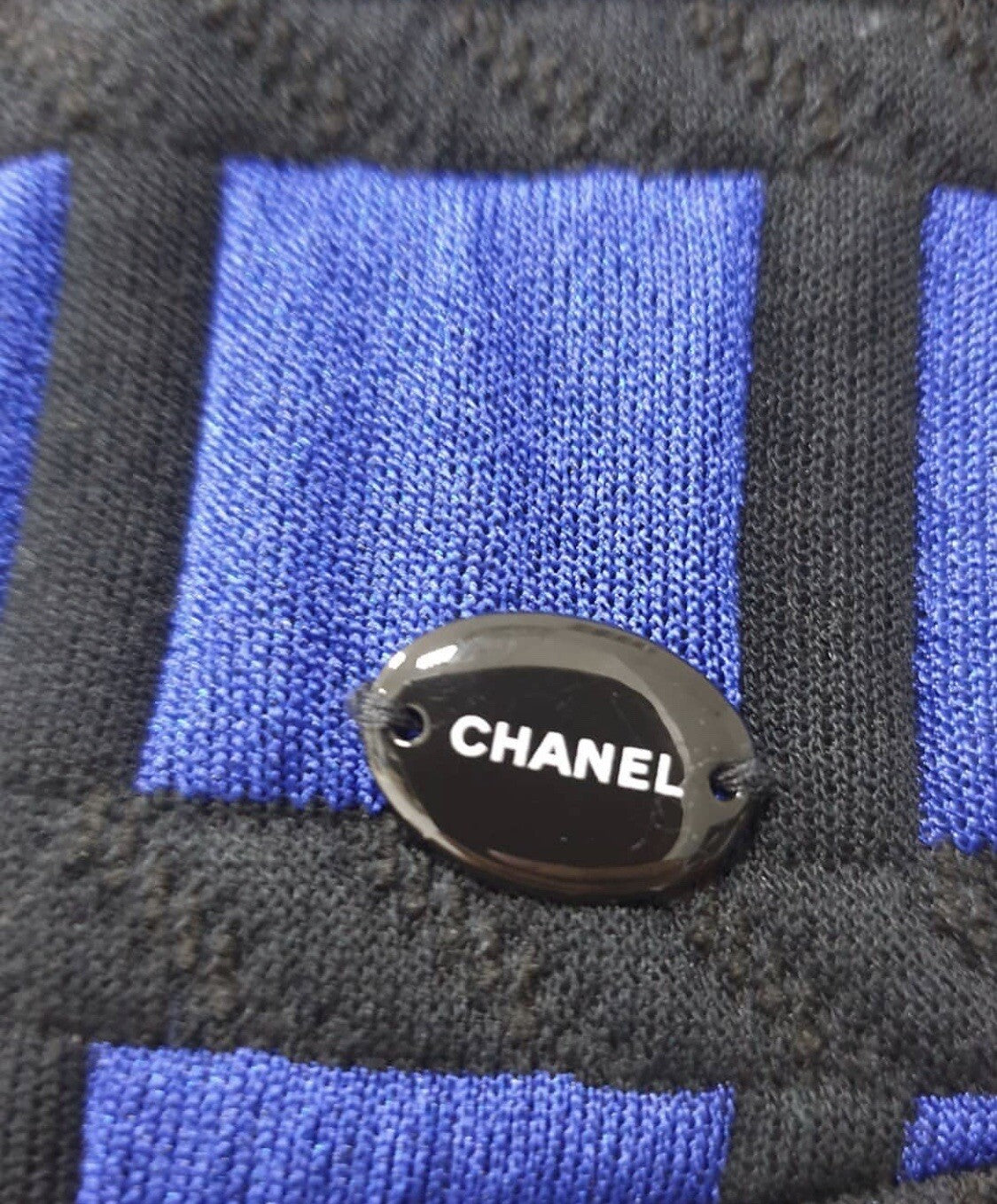 Chanel Multicoloured 2013 Geometric Checkered Cocktail Dress Sz.38