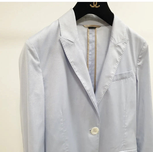 Gucci Light Blue Cotton Jacket Sz.40