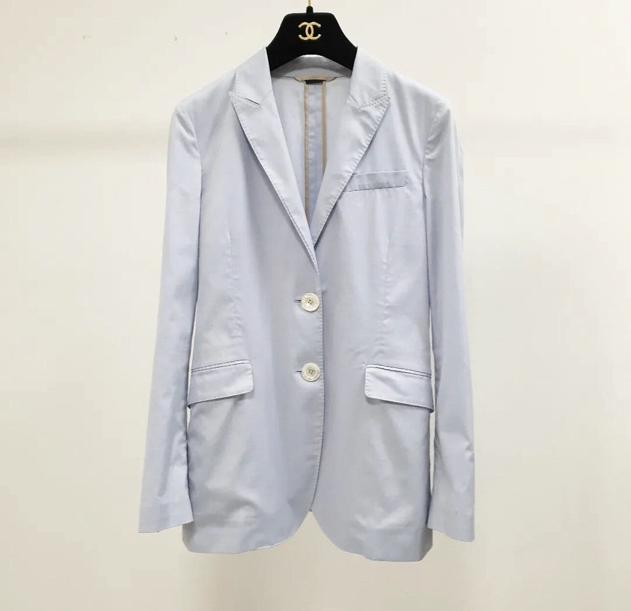 Gucci Light Blue Cotton Jacket Sz.40