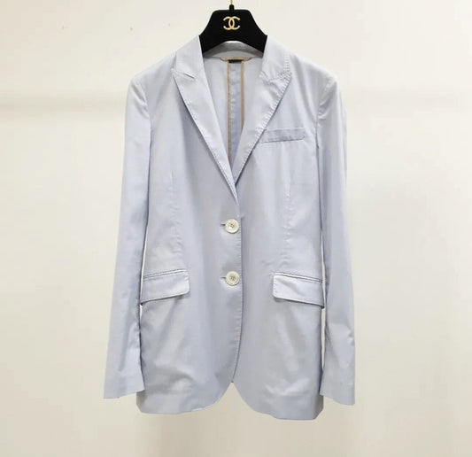 Gucci Light Blue Cotton Jacket Sz.40