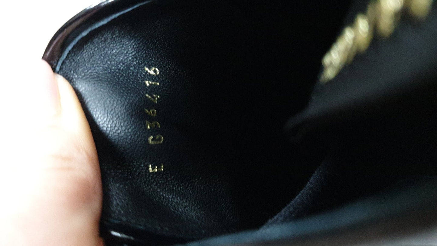 NWOB Chanel Black Shiny Calfskin Pearl Lace-Up Combat Short Boots Sz.39.5