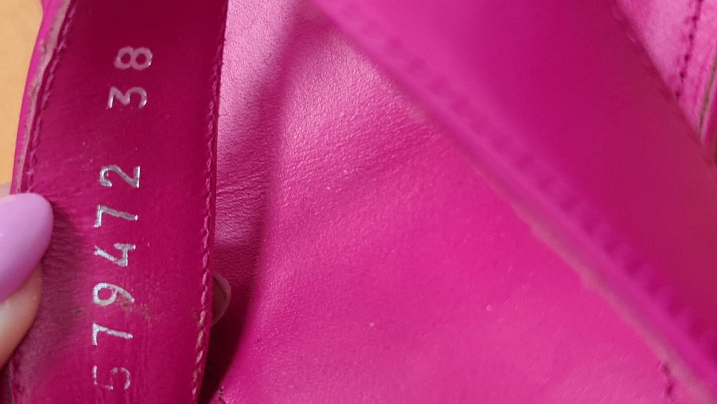 Balenciaga Pink Leather Mules  Sz.38