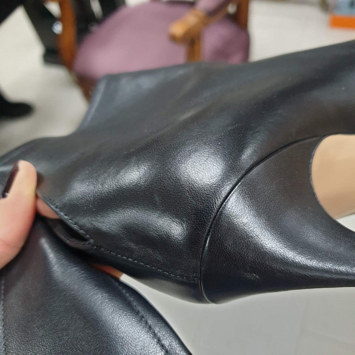 Christian Dior Black Leather Ties Heels Booties sz.39