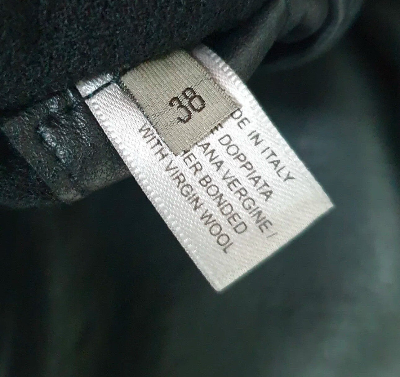 Bottega Veneta Black Leather Coat Sz.38