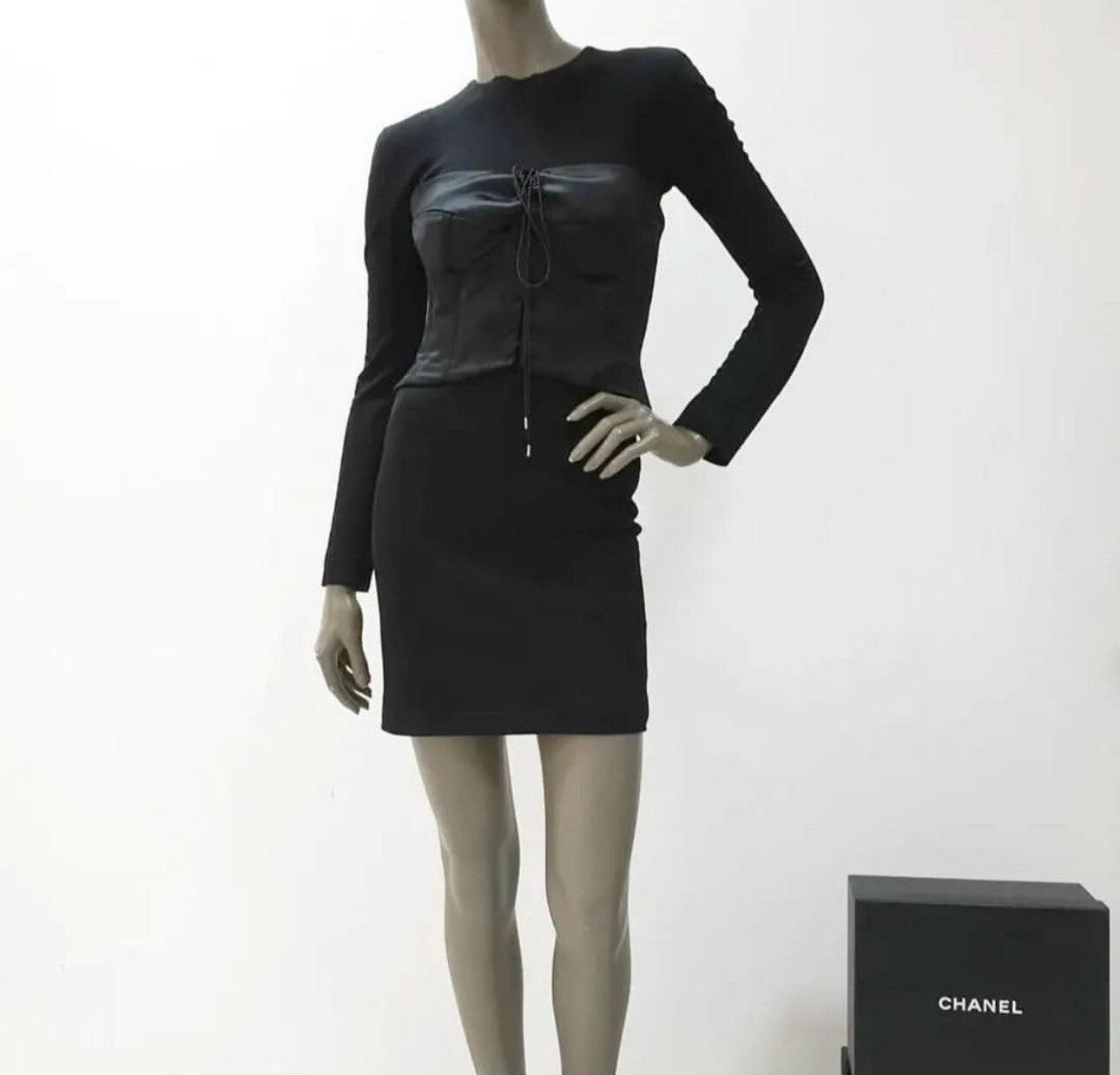 Tom Ford Black Corset Mini Night Out Dress Sz.40