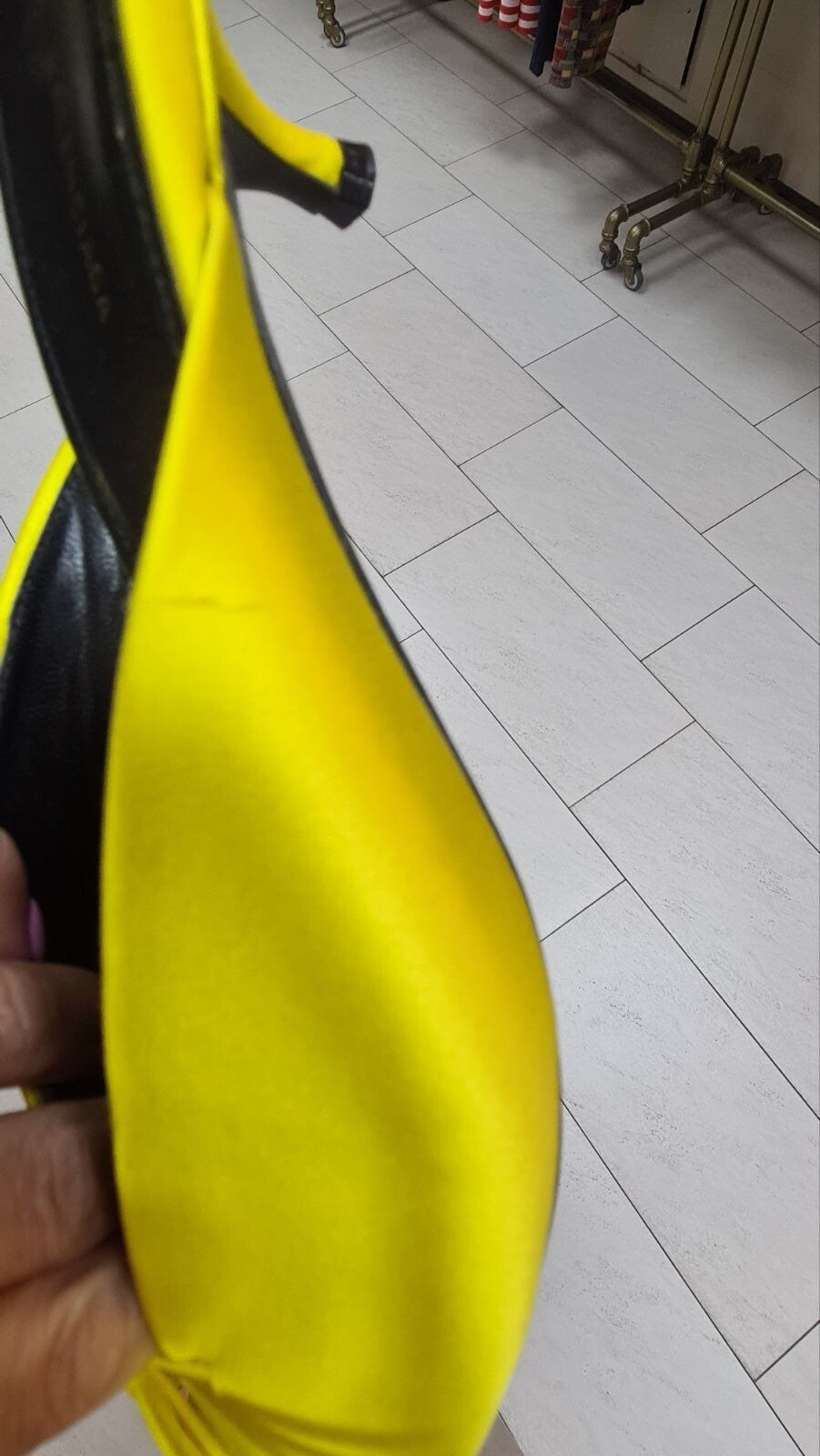 Balenciaga Yellow Textile Mules Sz.38