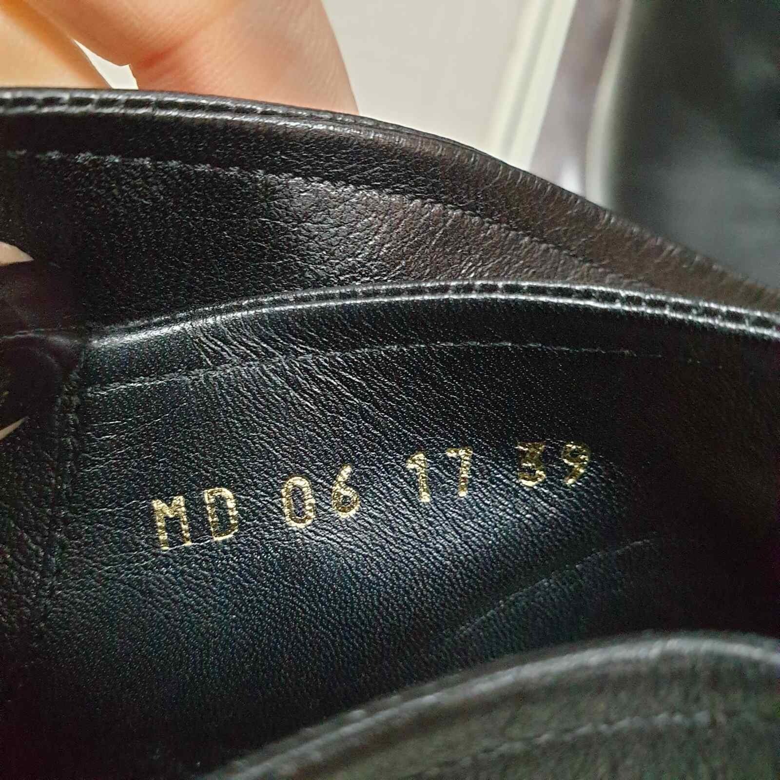 Christian Dior Black Leather Ties Heels Booties sz.39