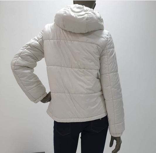 Gucci White Rose Collar Vest Puffer Jacket Sz.42