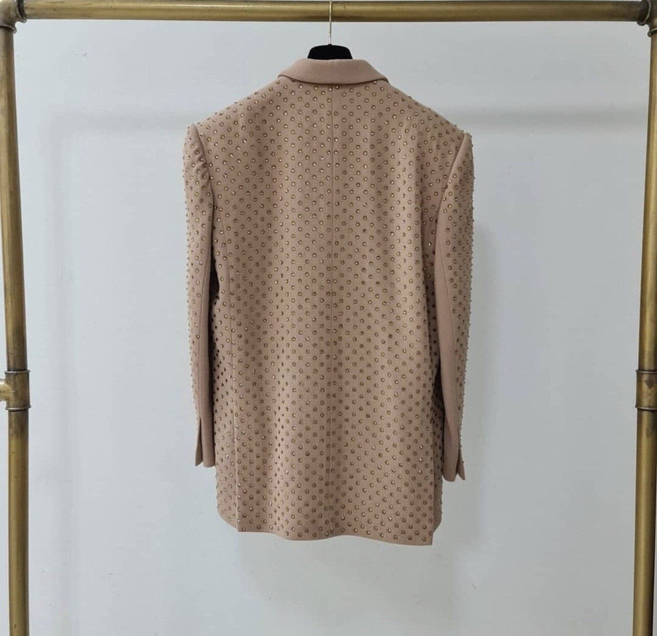 David Koma Crystal Embroidered Oversized Jacket Sz.S