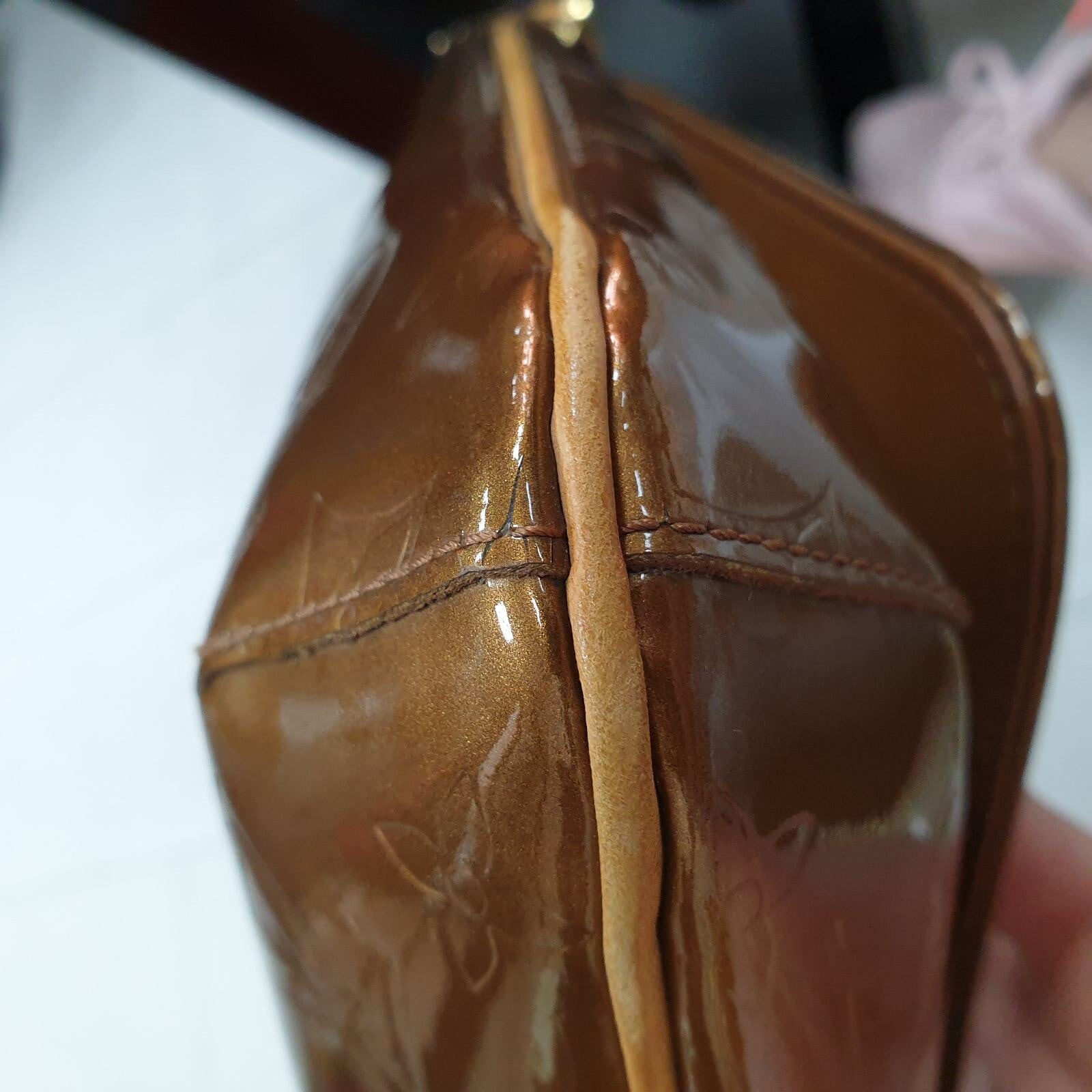 Louis Vuitton Brown Vernis Thompson Street Shoulder Bag