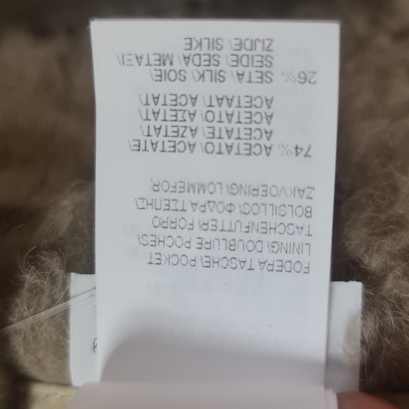 Brunello Cucinelli  Brown Grey Shearling Leather Jacket Sz.38