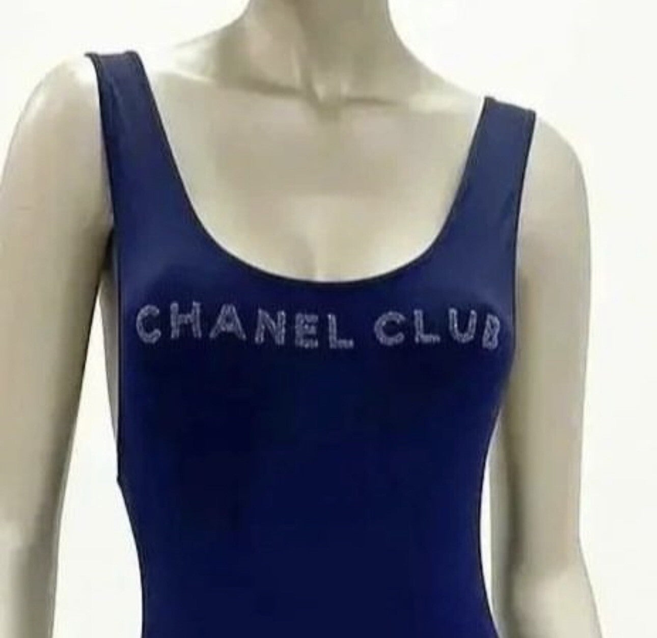 Chanel Club Navy one piece Swimsuit  38