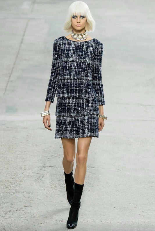 Chanel 7,2K$ Runway Tweed Dress  Sz.48