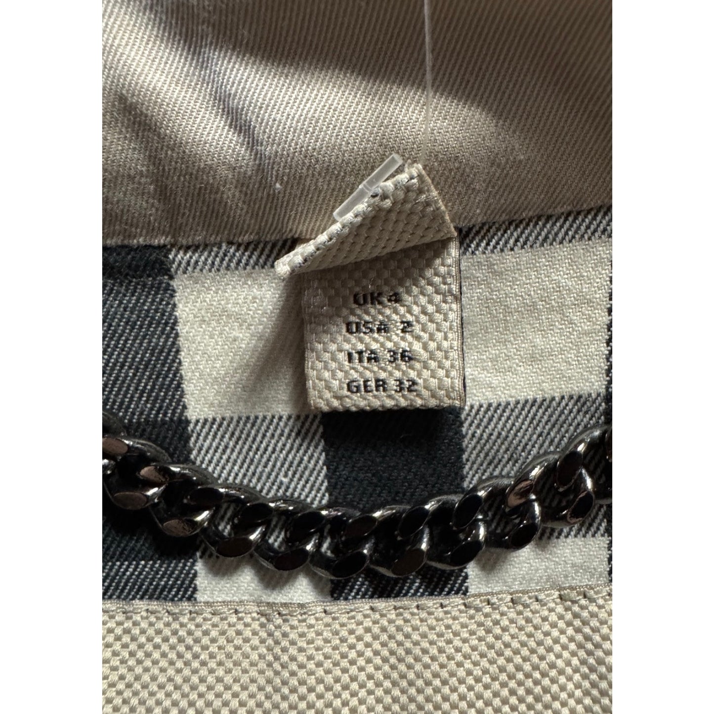 Burberry Beige Cropped Trench Coat with Belt EU32/XXS Pre-owned