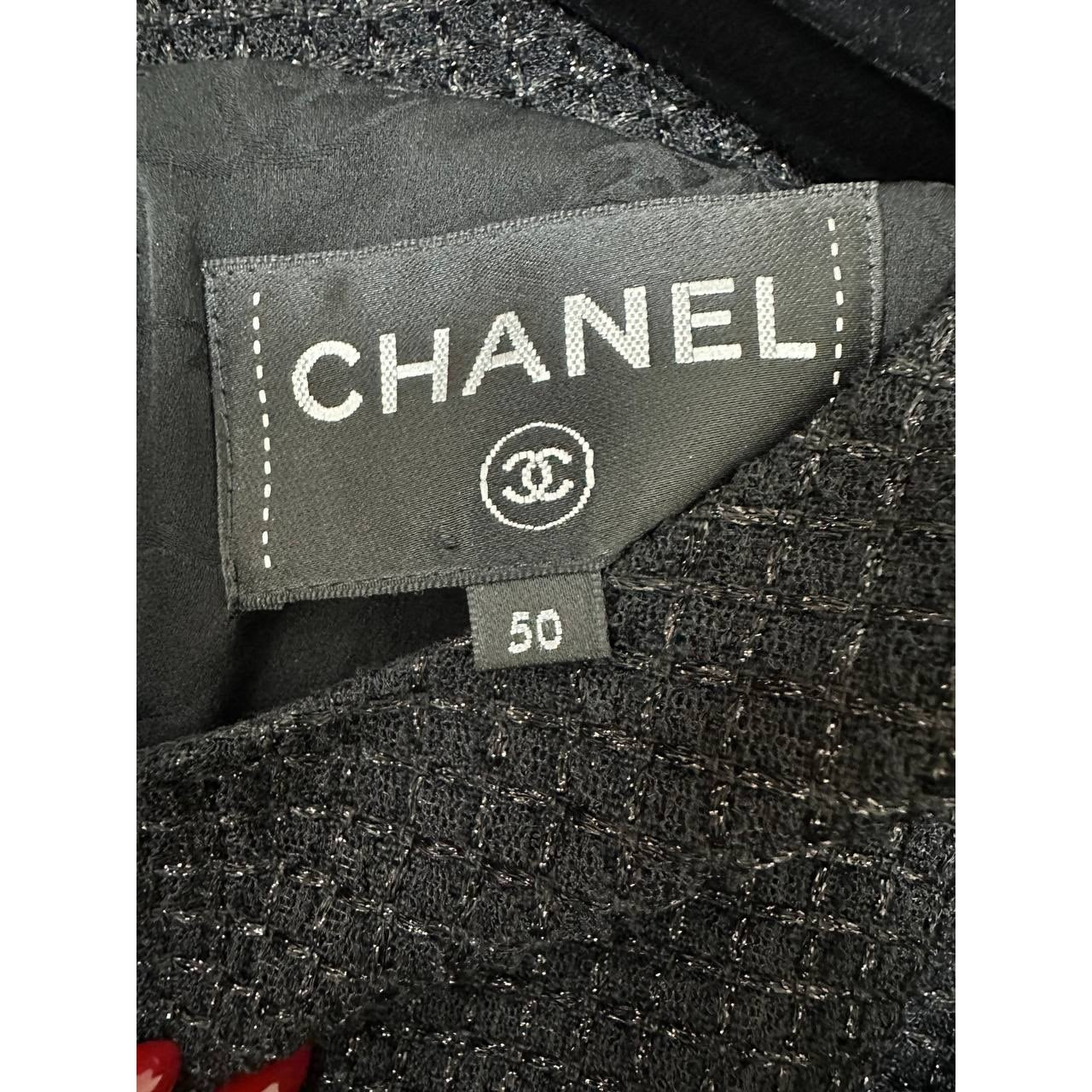 Chanel Tweed Fitted Dress - Size 50 Pre-owned