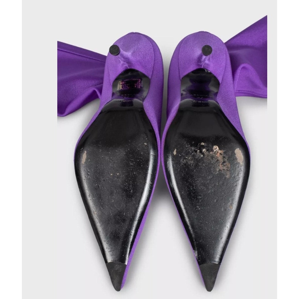 Balenciaga Knife Purple Over-the-Knee Boots EU 37 Pre-owned