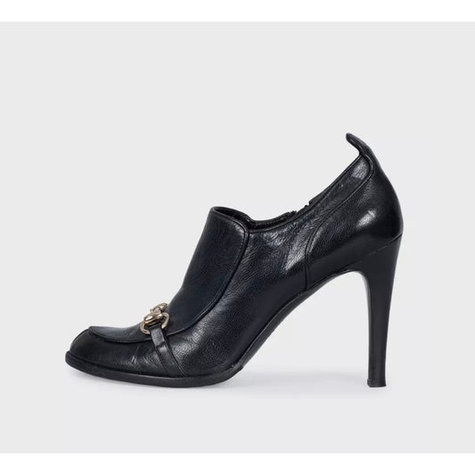 NWOB Gucci Black Leather Pumps EU 38.5 Pre-owned