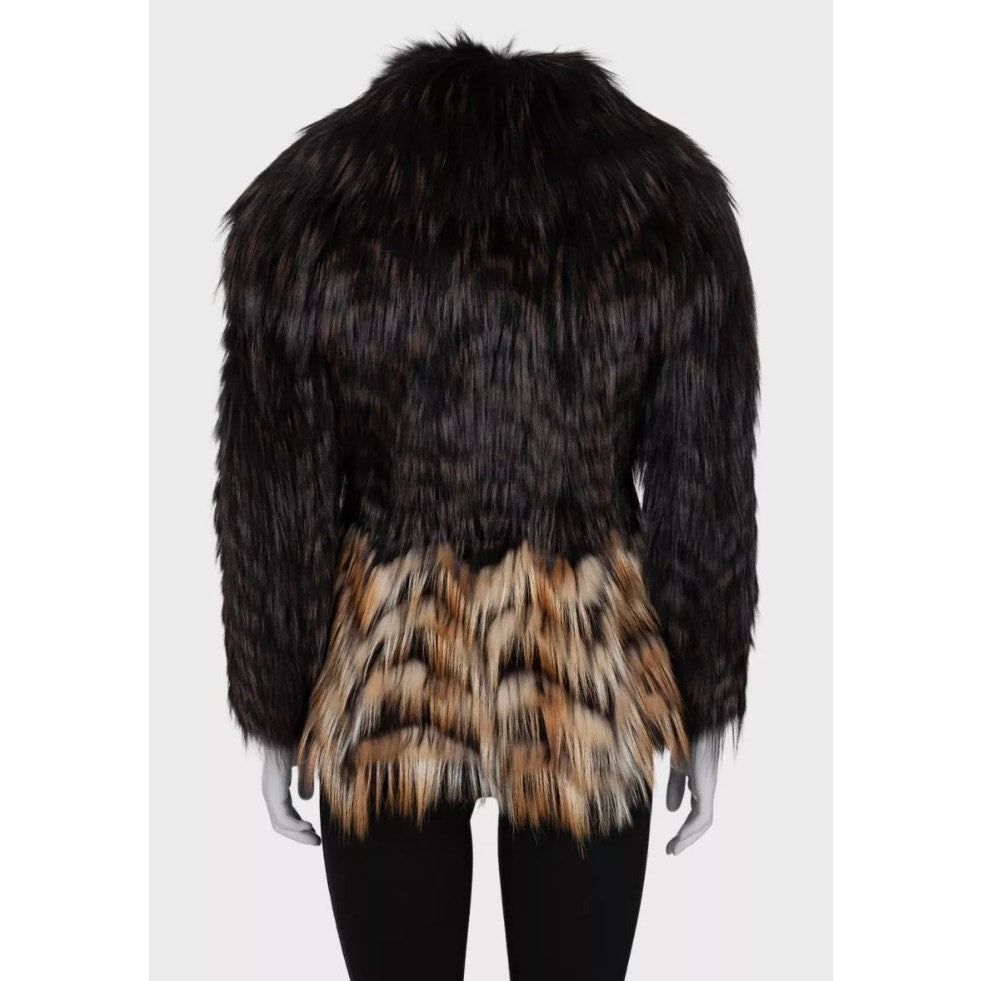 Blumarine Brown Faux Fur Coat Size 40 / S Pre-owned