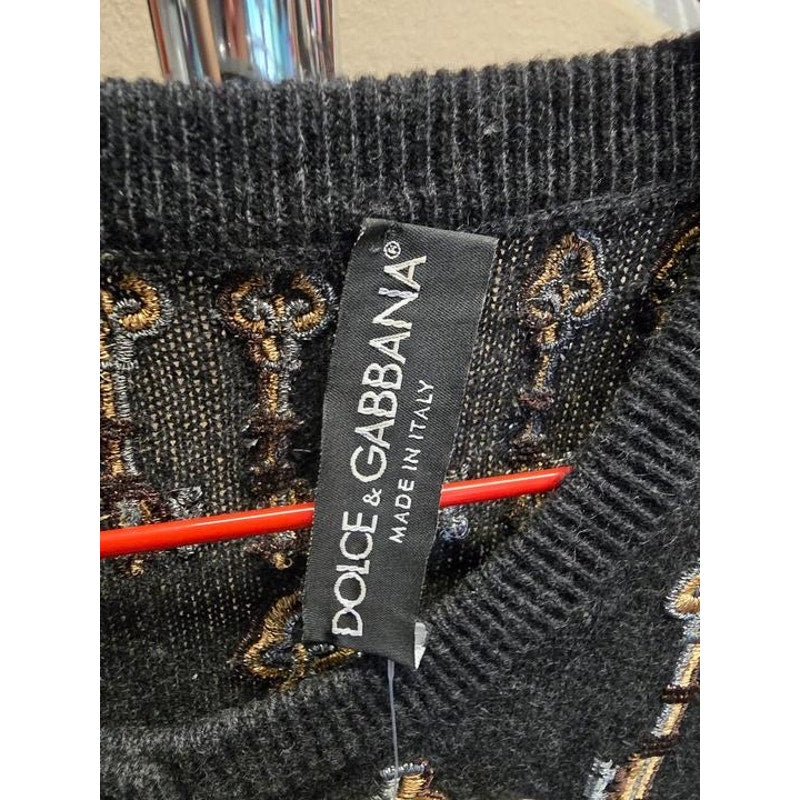 Dolce & Gabbana Embroidered Cashmere Cardigan Size S Pre-owned