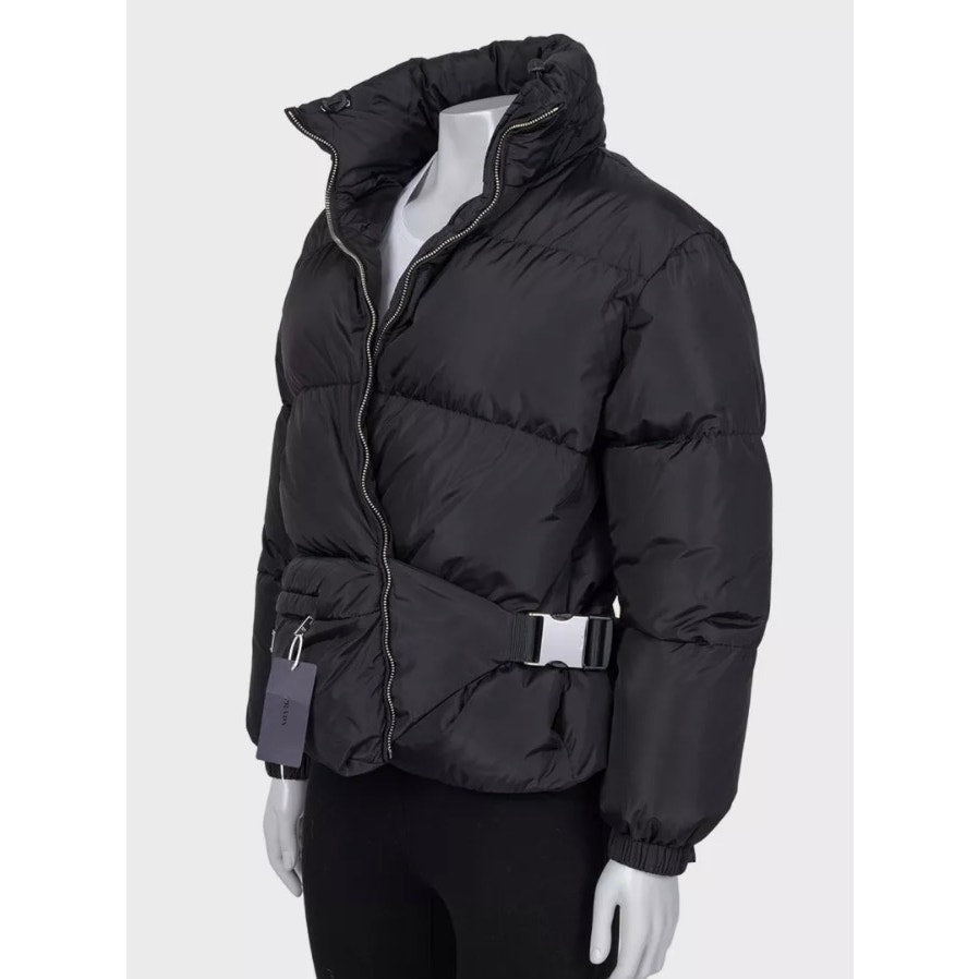 NWOT Prada Re-Nylon Black Down Puffer Jacket IT 36/XXS Pre-owned