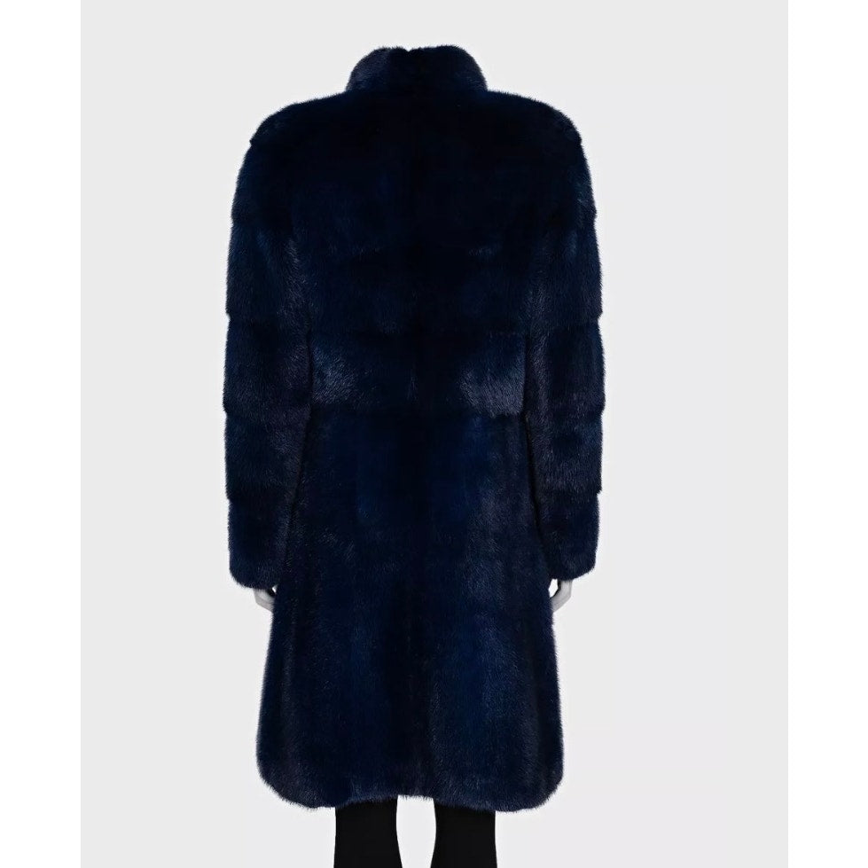 Etna Furs Blue Coat, Size M Pre-owned
