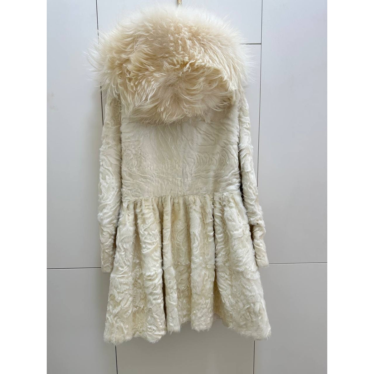 J. Mendel Paris Ivory Coat with Detachable Hood Size S Pre-Owned