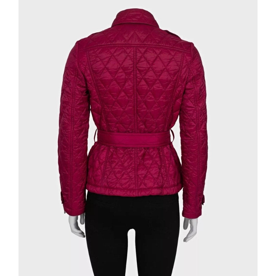 Burberry Pink Fitted Jacket - Size XS Pre-owned