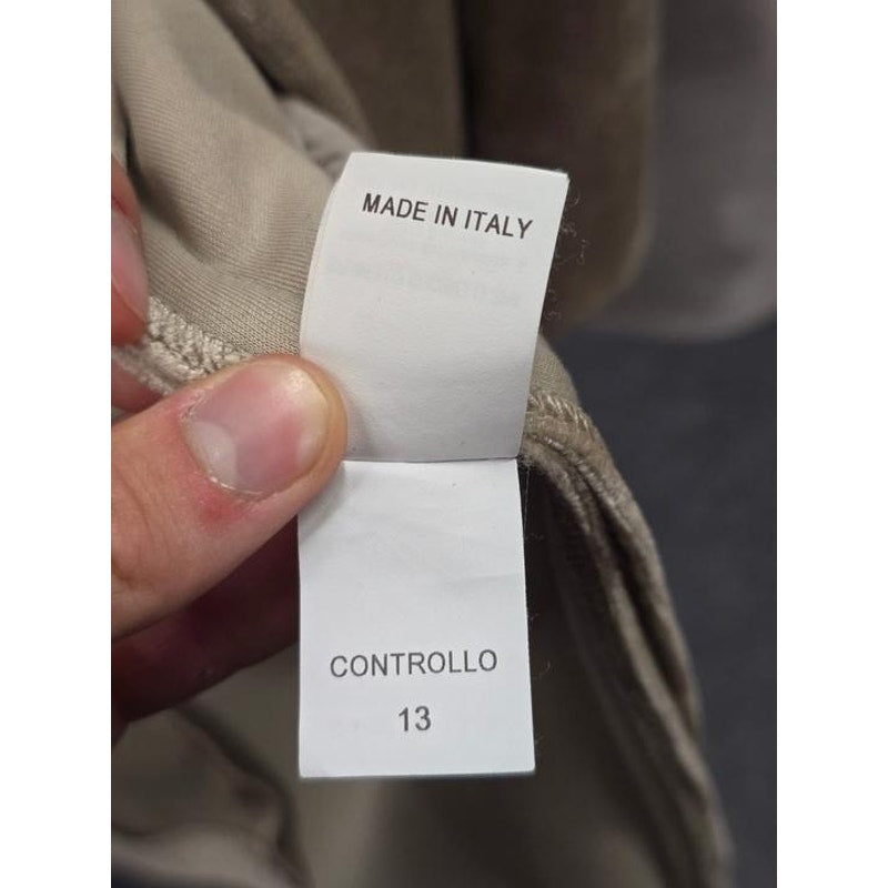Brunello Cucinelli Beige Velvet Snap Cardigan - IT 42/M  Pre-owned