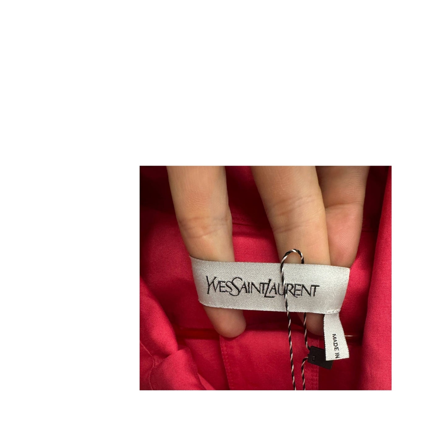 Yves Saint Laurent Pink Fitted Coat - US 6 / FR 38 Pre-owned