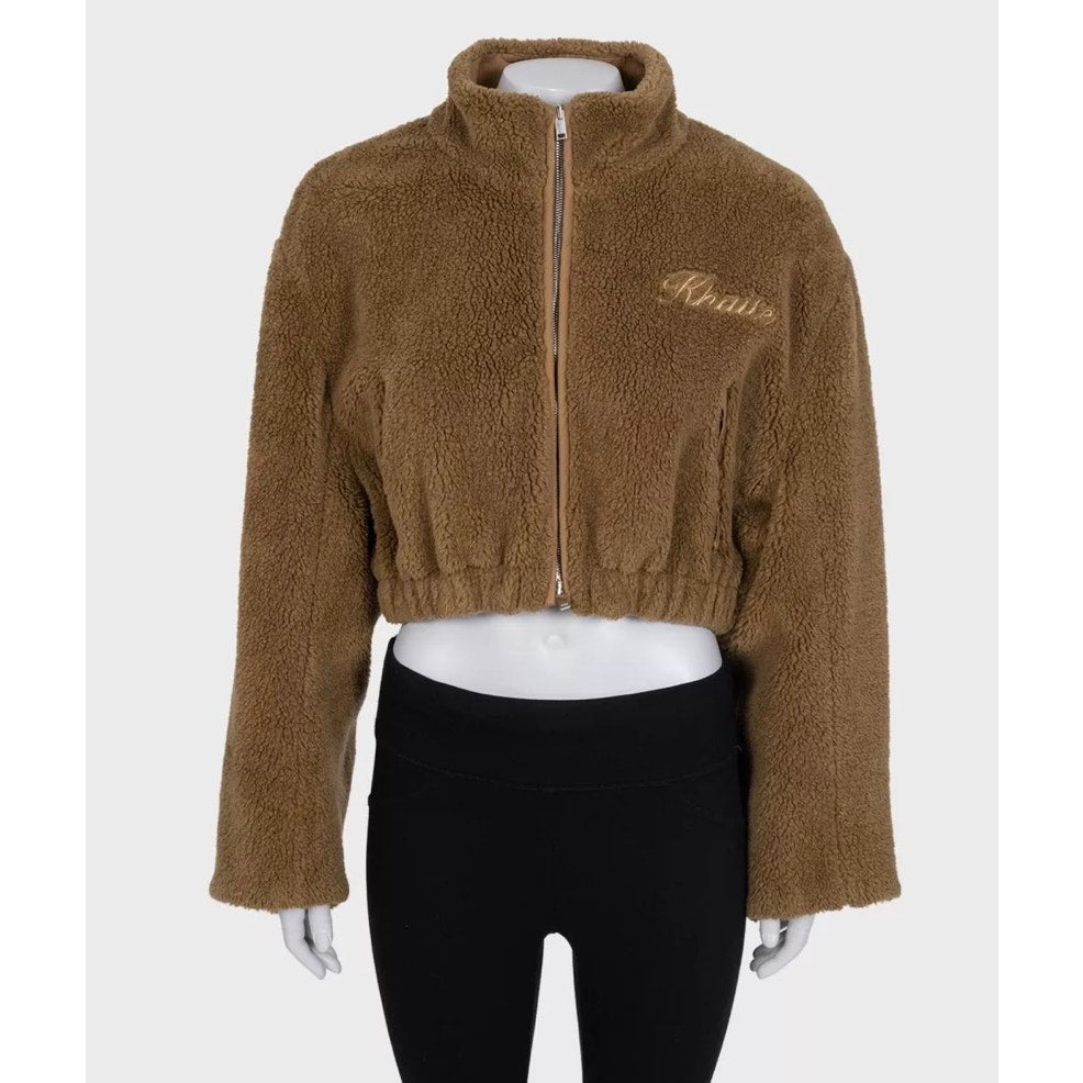 Khaite Brown Fitted Bomber Jacket  Sz. M Pre-owned