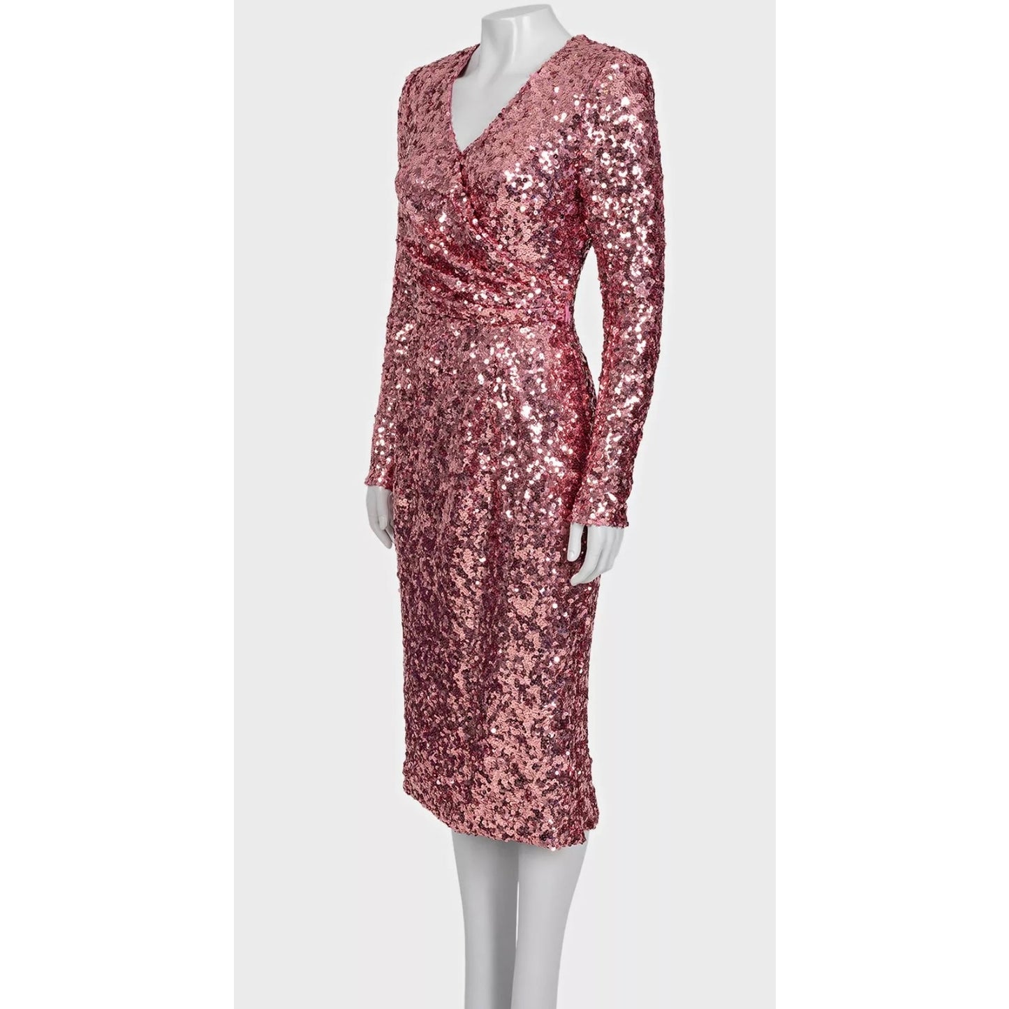Dolce & Gabbana Pink Sequin Dress - Size M/IT42 Pre-owned