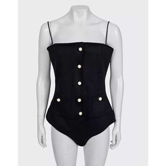 Chanel Black Body with Signature Buttons – Size FR40 / L pre-owned