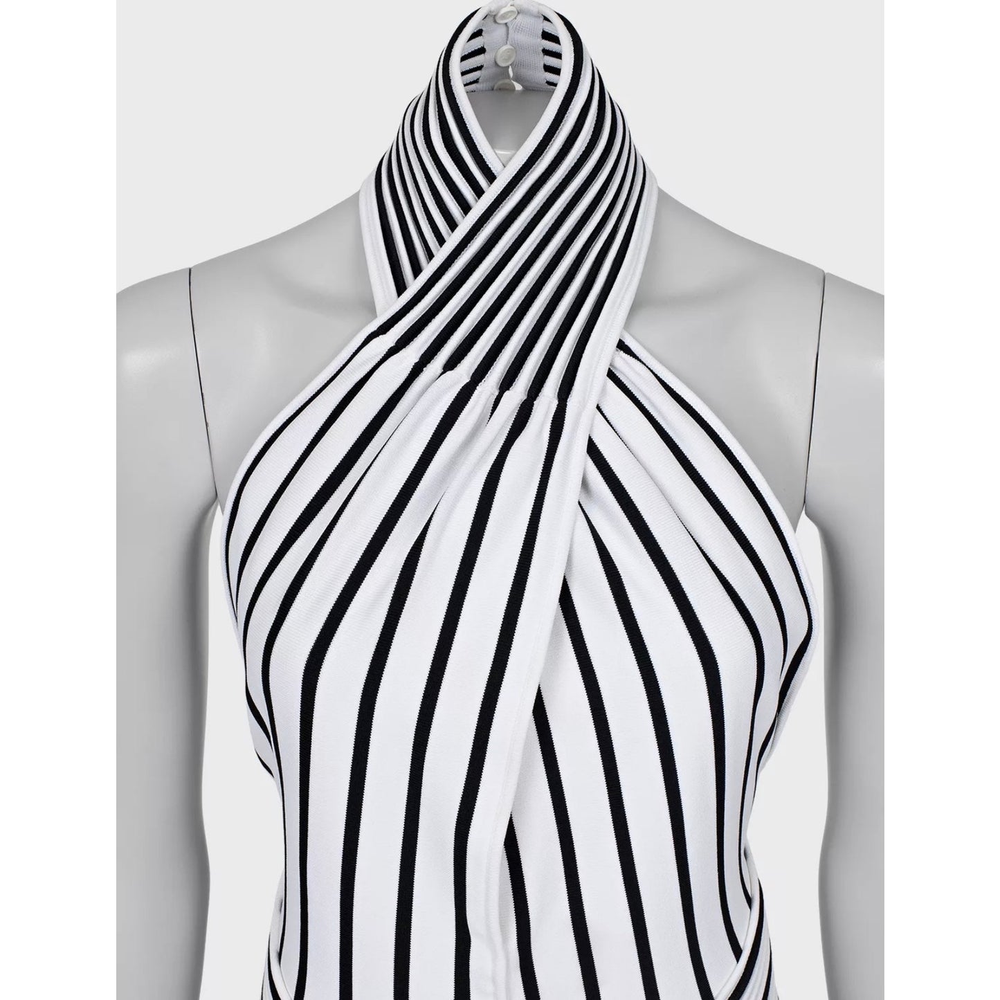 Bottega Veneta Chic Striped Fitted Dress Sz.XS Pre-owned